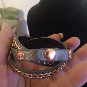 Leather wrap bracelet
